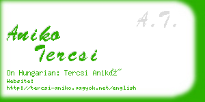 aniko tercsi business card